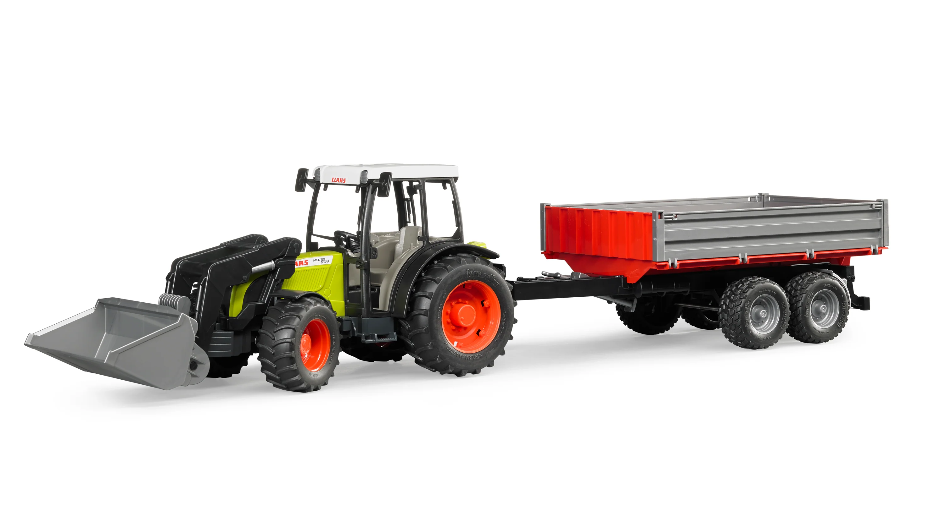 Bruder 02112 Claas Nectis 267 F with Front Loader and Tipping Trailer 26.10.10 - Image 3