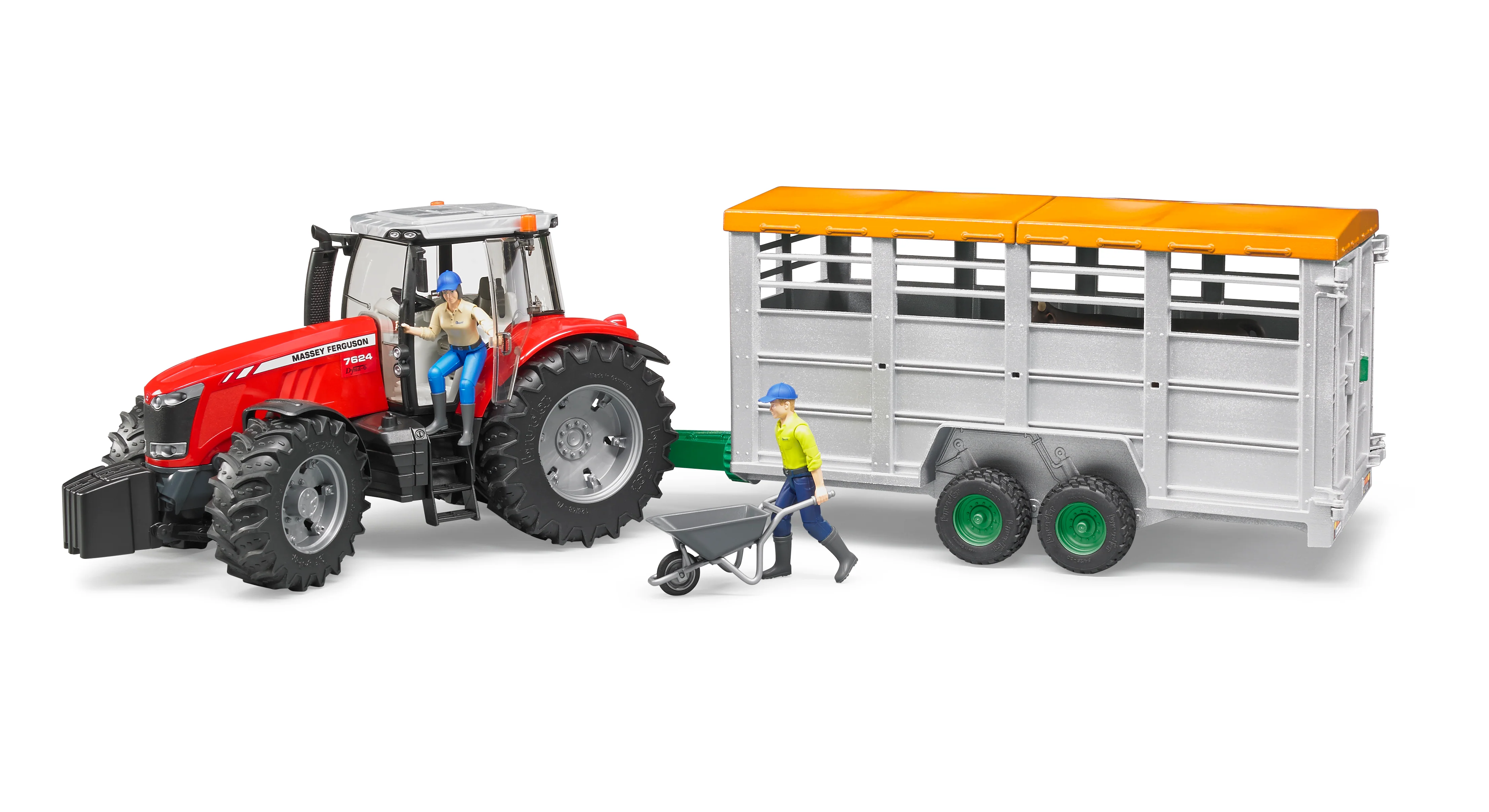 Bruder 02227 Livestock Trailer with 1 Cow 20.12.8 - Image 4