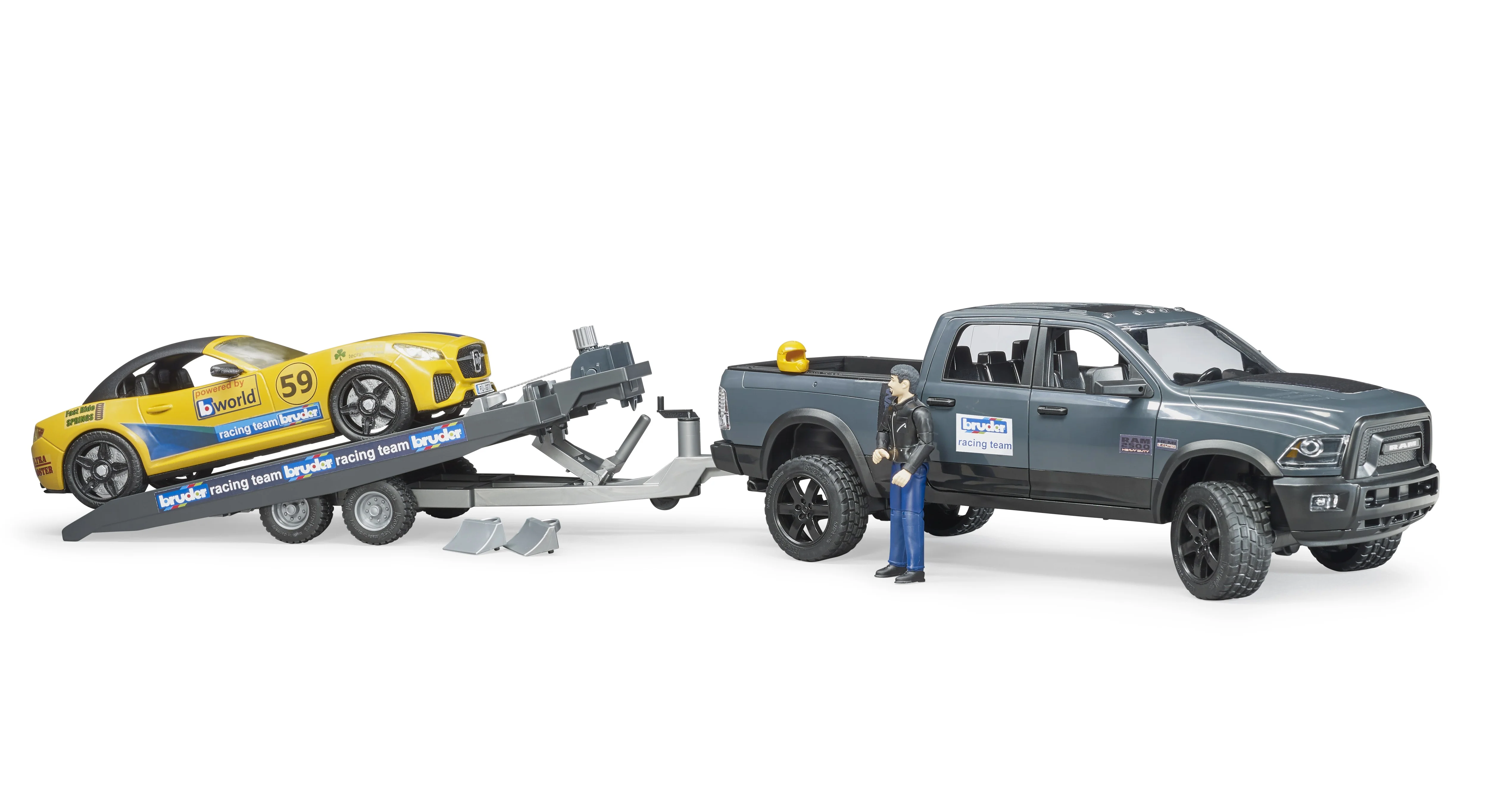 Bruder 02504 Ram 2500 Power Wagon and Roadster Racing Team 20.14.8 - Image 3