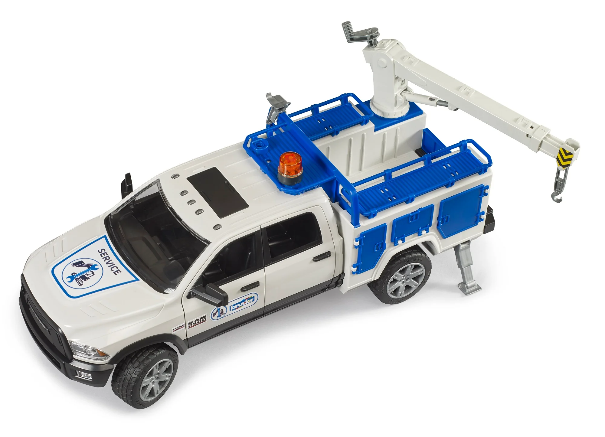 Bruder 02509 Ram 2500 Service Truck with Rotating Beacon 20.12.8 - Image 4