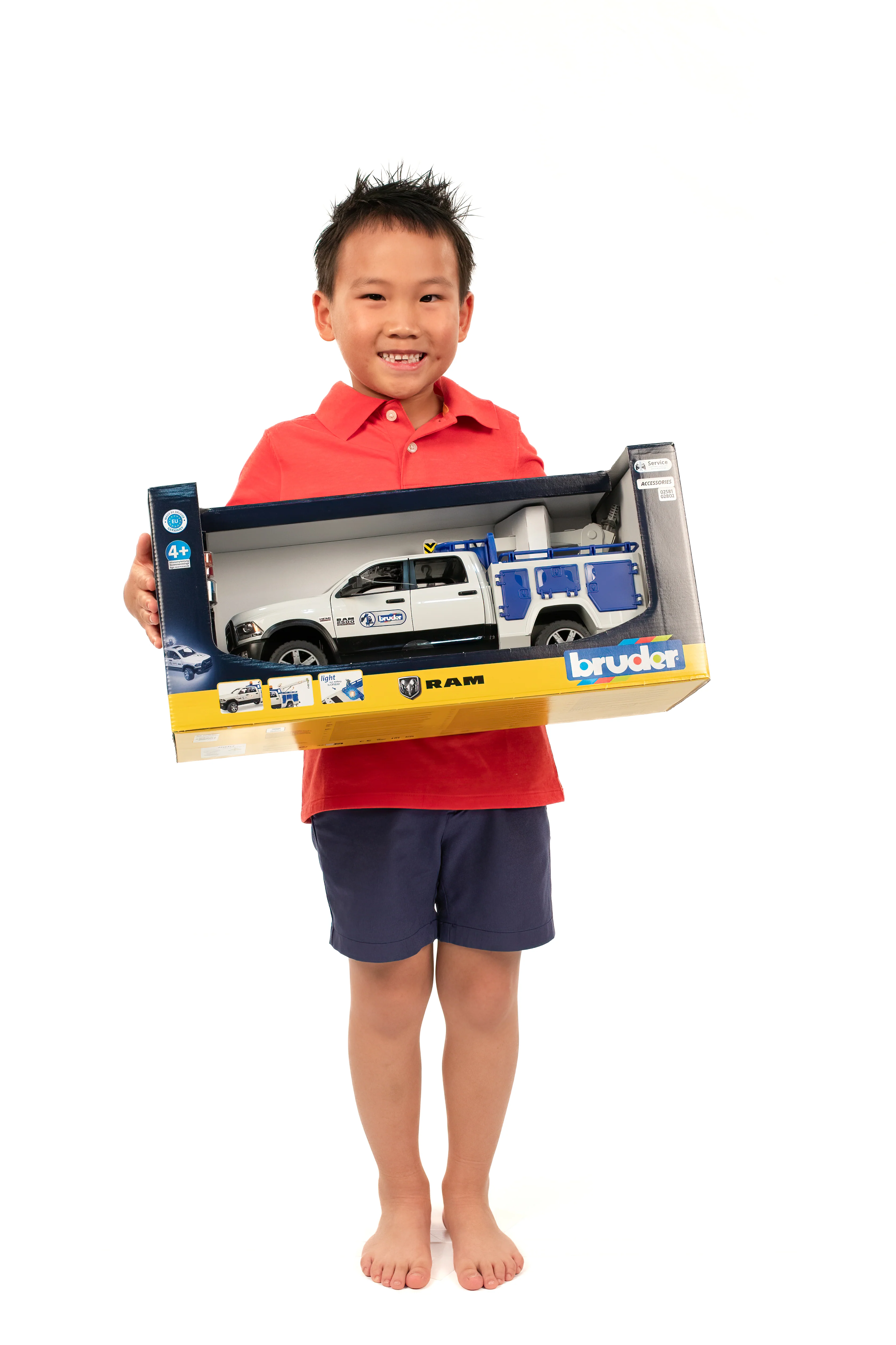 Bruder 02509 Ram 2500 Service Truck with Rotating Beacon 20.12.8 - Image 7