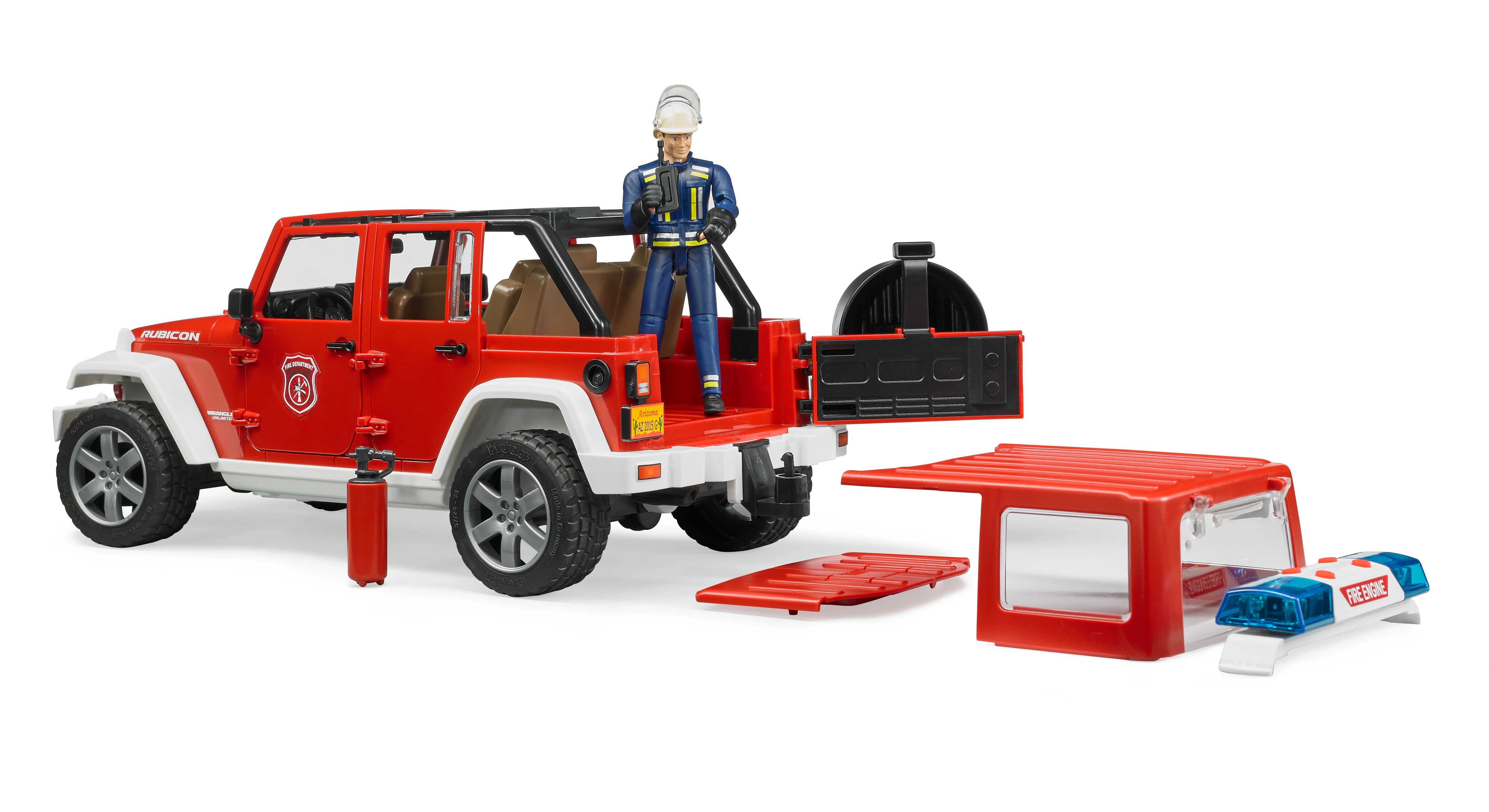 Bruder 02528 Jeep Wrangler Unlimited Rubicon Fire Service with Firefighter 20.12.8 - Image 4
