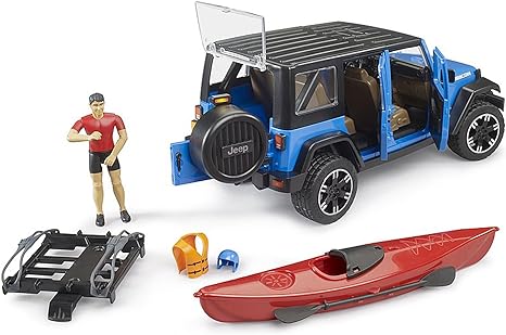 Bruder 02529 Jeep Wrangler Rubicon Unlimited with Kayak and Figure 18.10.10 - Image 5