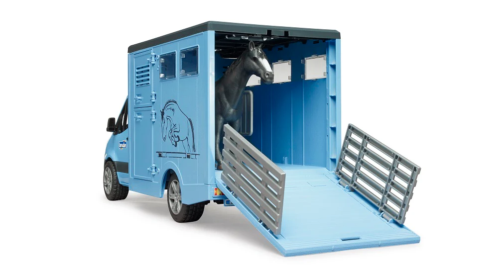 Bruder 02674 Mercedes-Benz Sprinter Animal Transporter with 1 Horse 20.12.8 - Image 3