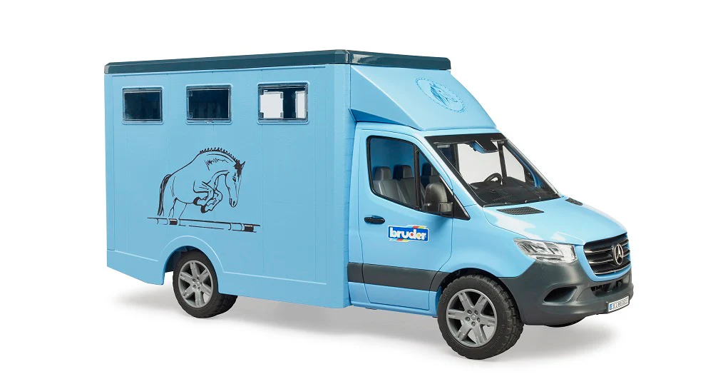 Bruder 02674 Mercedes-Benz Sprinter Animal Transporter with 1 Horse 20.12.8 - Image 5