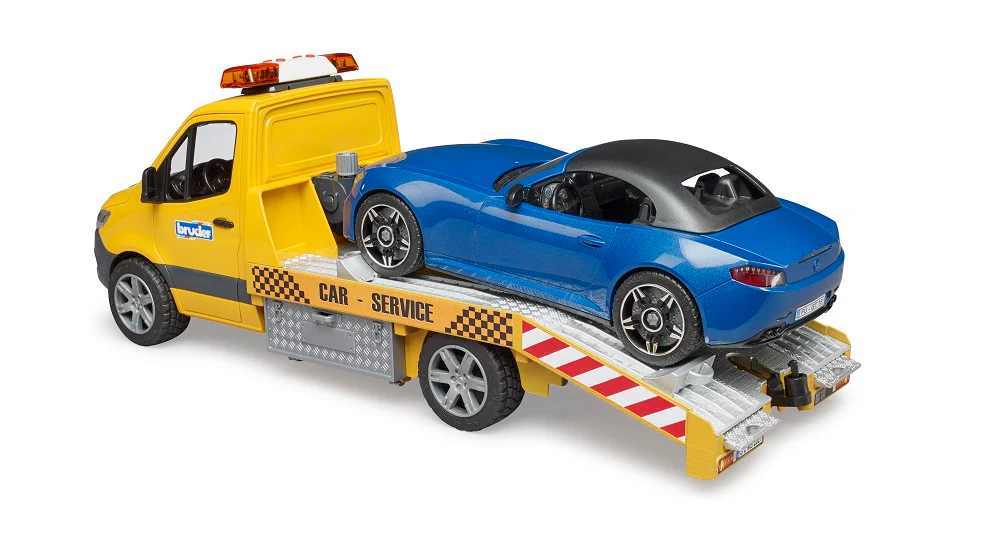 Bruder 02675 Mercedes-Benz Sprinter Car Transporter with Light & Sound Module and Roadster 20.12.8 - Image 3