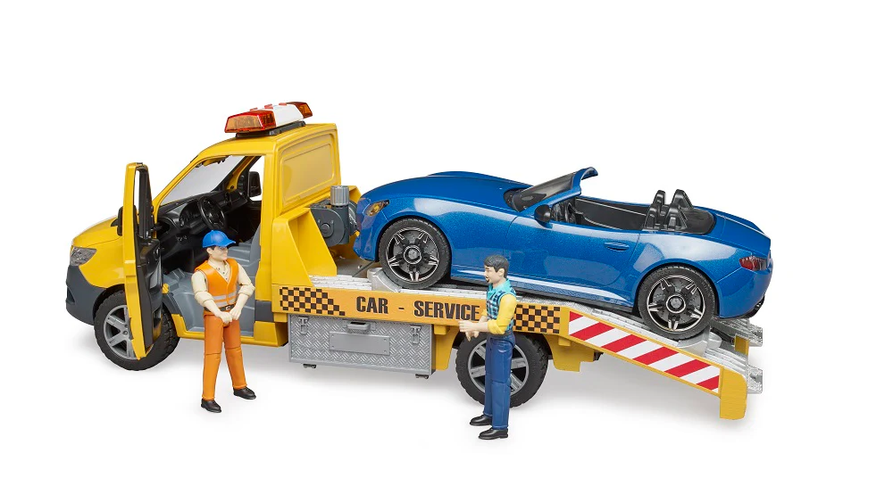 Bruder 02675 Mercedes-Benz Sprinter Car Transporter with Light & Sound Module and Roadster 20.12.8 - Image 4