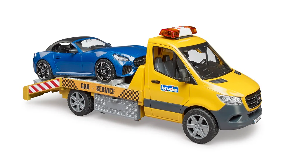 Bruder 02675 Mercedes-Benz Sprinter Car Transporter with Light & Sound Module and Roadster 20.12.8 - Image 5
