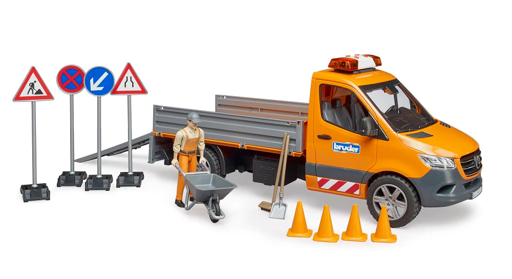 Bruder 02677 Mercedes-Benz Sprinter Municipal with Light & Sound Module, Driver and Accessories 20.12.8 - Image 6