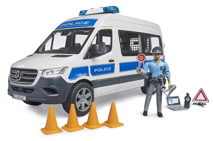 Bruder 02683 Mercedes-Benz Sprinter Police Vehicle with Light & Sound Module 24.12.8 - Image 2