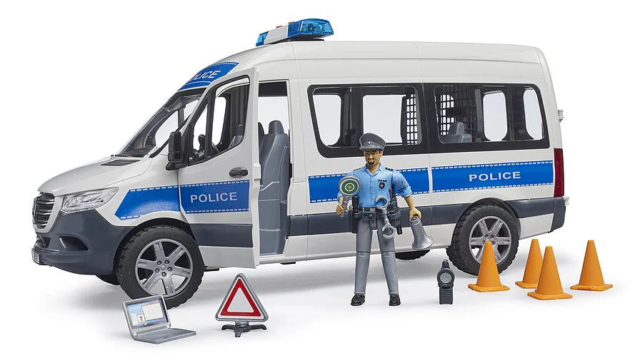 Bruder 02683 Mercedes-Benz Sprinter Police Vehicle with Light & Sound Module 24.12.8 - Image 3