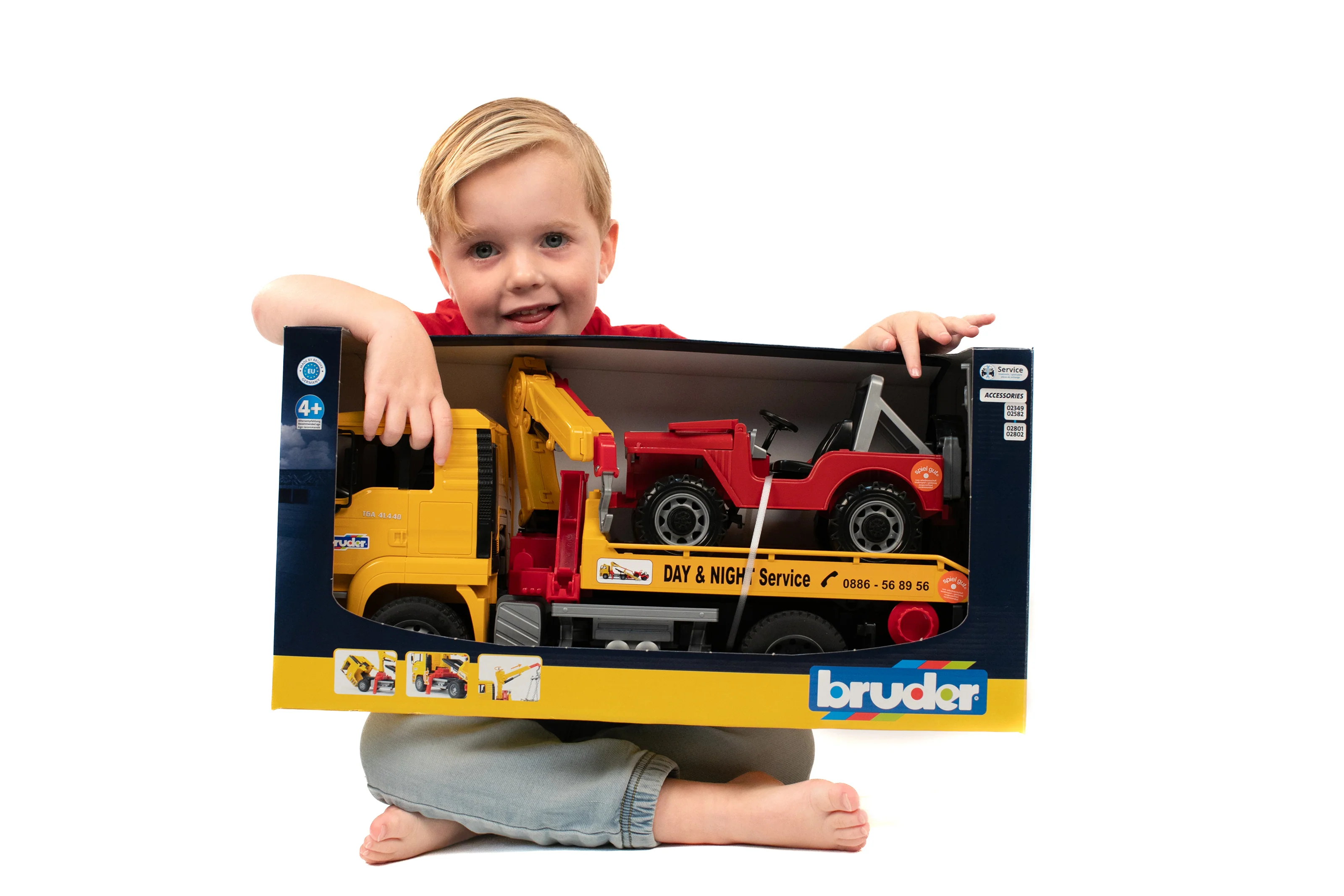 Bruder 02750 Man TGA Tow Truck with Off-Road Vehicle 20.12.8 - Image 6
