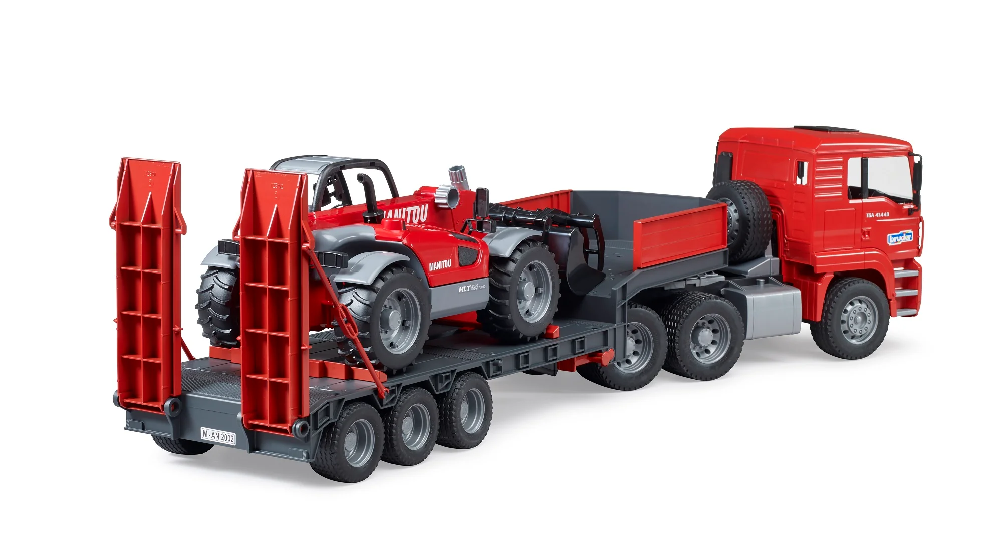 Bruder 02774 Man TGA Low Loader with Manitou Telehandler 35.12.9 - Image 4