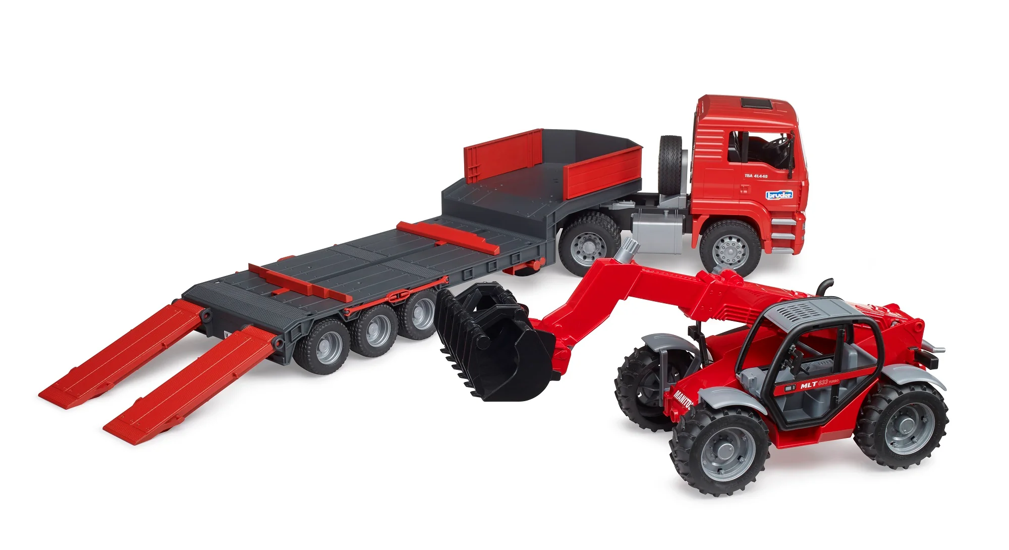 Bruder 02774 Man TGA Low Loader with Manitou Telehandler 35.12.9 - Image 7