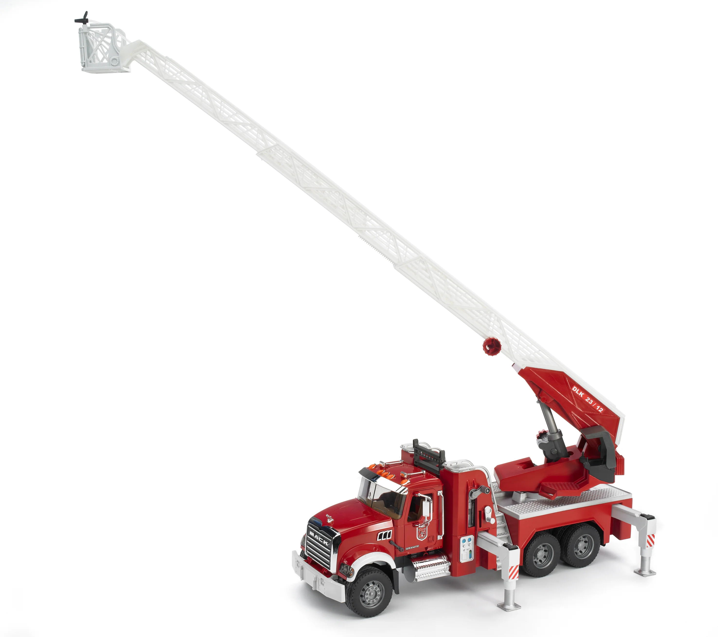 Bruder 02821 Mack Granite Fire Engine with Ladder, Pump, Light & Sound Module 24.12.12 - Image 5
