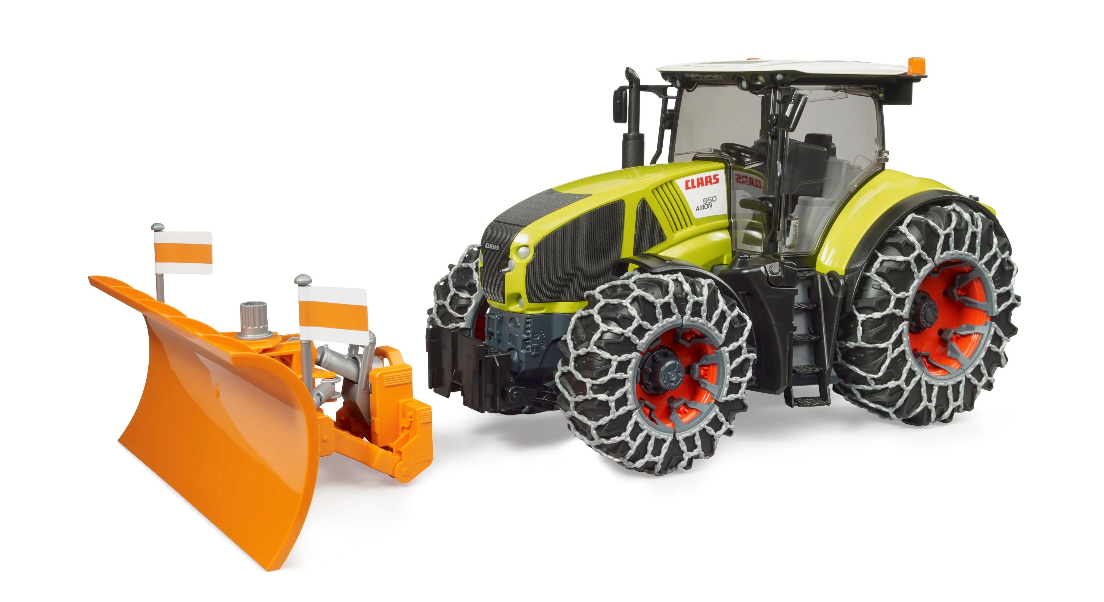 Bruder 03018 *New* Claas Axion 950 with Snow Chains and Snow Blade 20.12.8 - Image 4