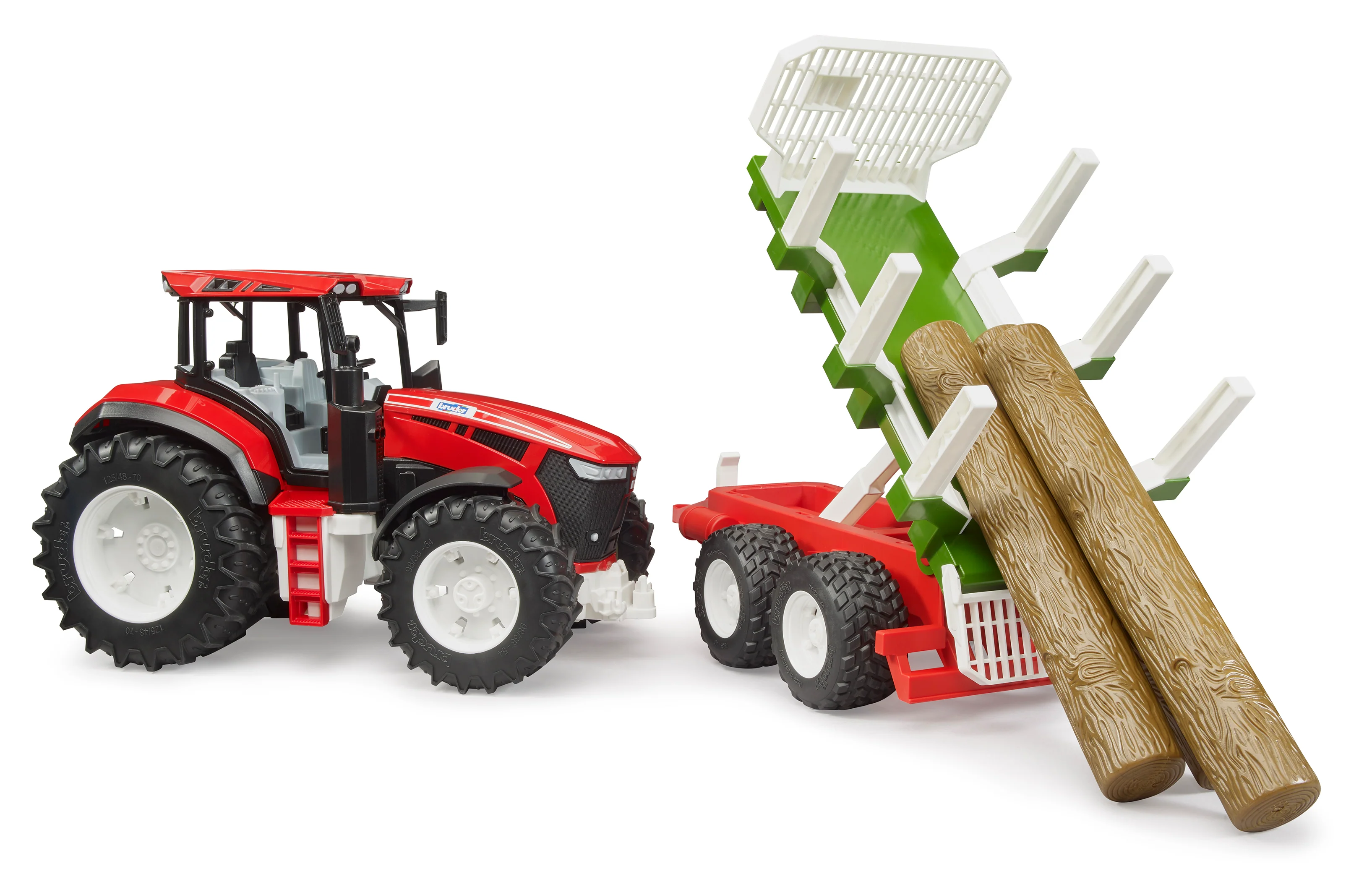 Bruder 03453 *New* Roadmax Tractor with Trailer and 3 Logs 30.10.10 - Image 3