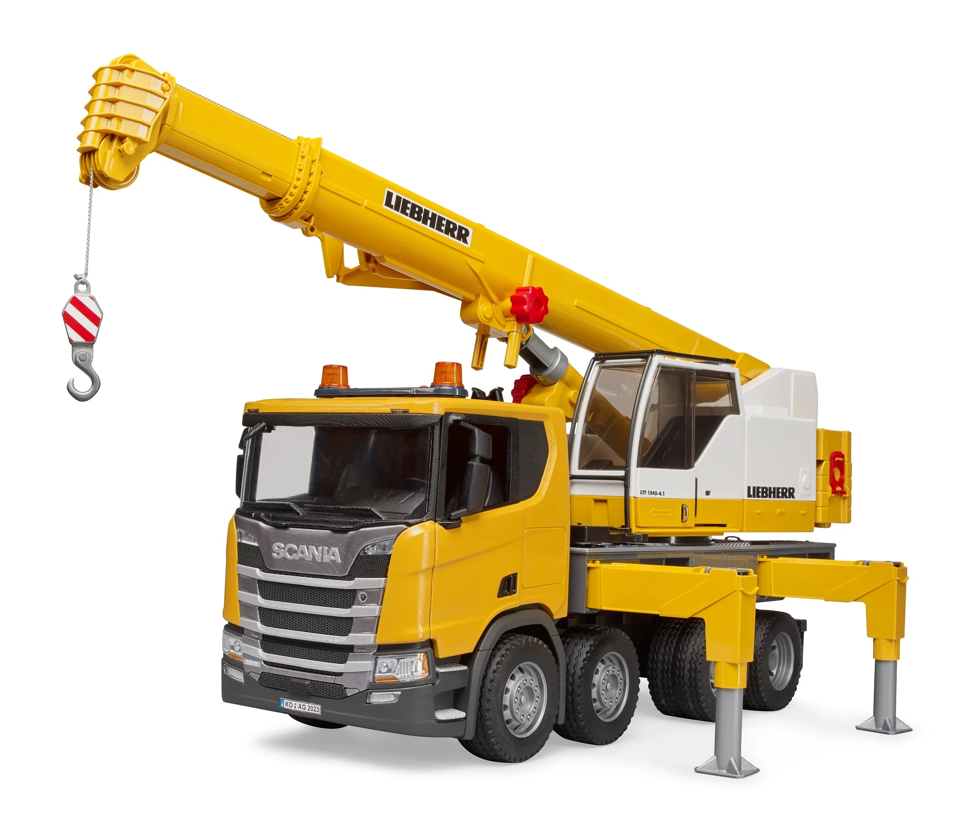 Bruder 03571 Scania Super 560R Liebherr Crane Truck with Light and Sound Module 28.12.10 - Image 4