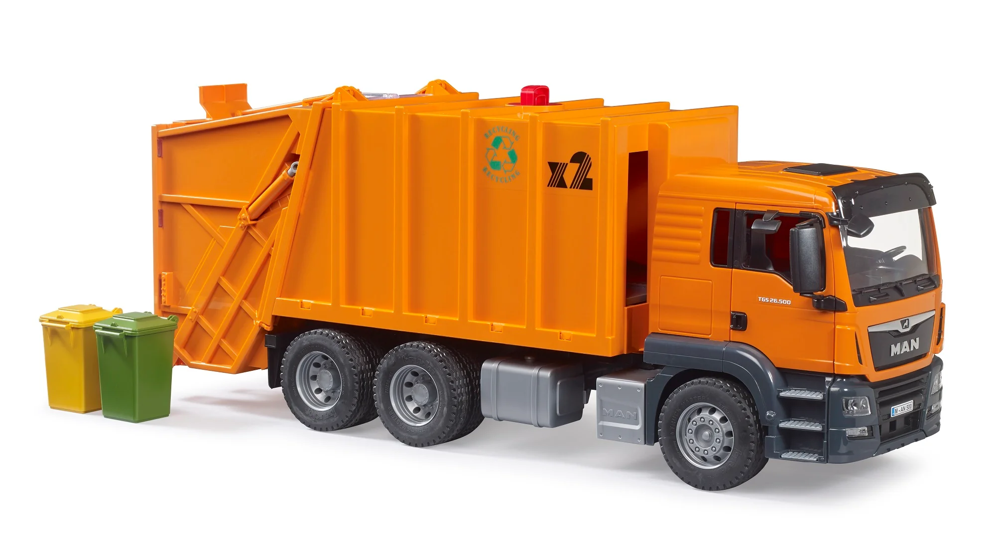 Bruder 03760 Man TGS Garbage Truck (Orange) 28.12.10 - Image 2