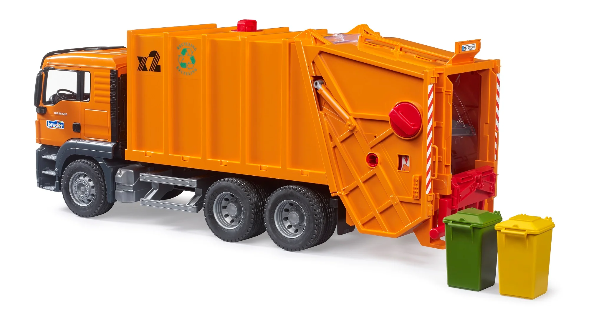 Bruder 03760 Man TGS Garbage Truck (Orange) 28.12.10 - Image 3