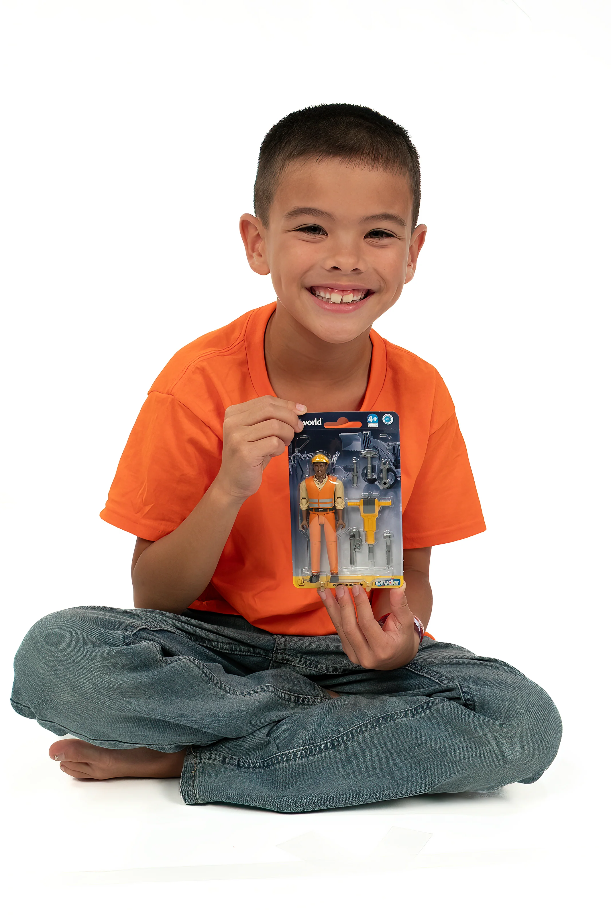 Bruder 60021 Construction Worker with Medium Skin Tone and Accessories 6.6.6 - Image 3
