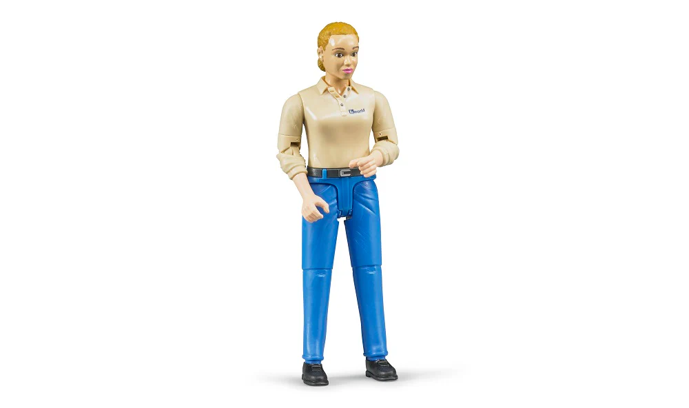 Bruder 60408 Woman with Light Skin Tone and Blue Pants 6.6.6