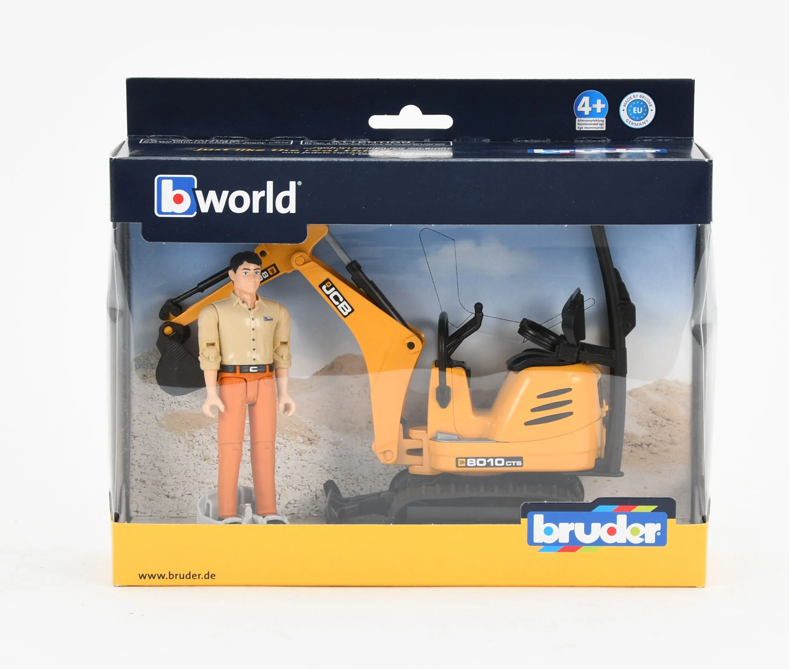 Bruder 62002 JCB Micro Excavator 8010 CTS and Worker 10.7.7 - Image 3