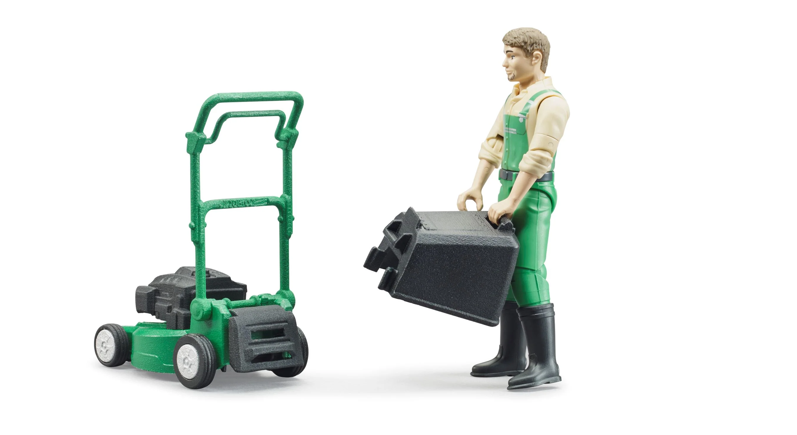 Bruder 62103 bworld Gardener with Lawnmower and Garden Tools 6.6.8 - Image 3