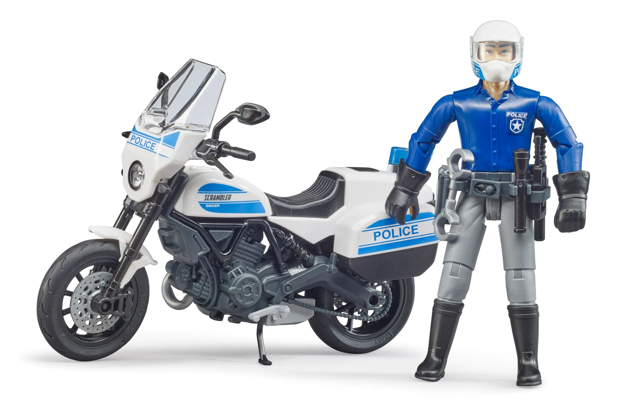 Bruder 62731 bworld Scrambler Ducati Police Motorcycle 6.6.8 - Image 3