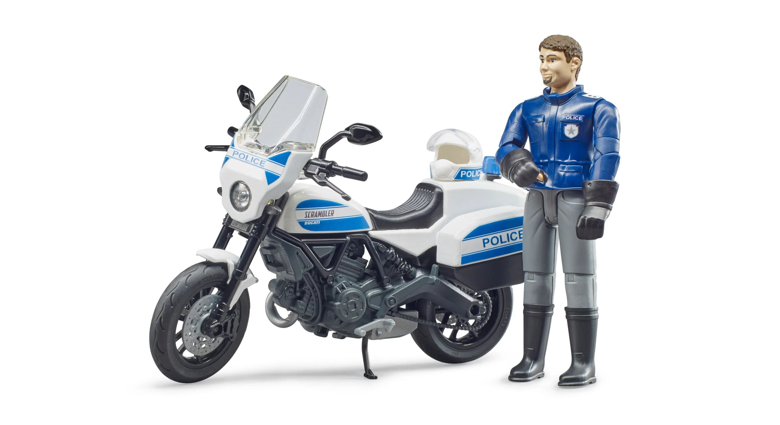 Bruder 62731 bworld Scrambler Ducati Police Motorcycle 6.6.8 - Image 4