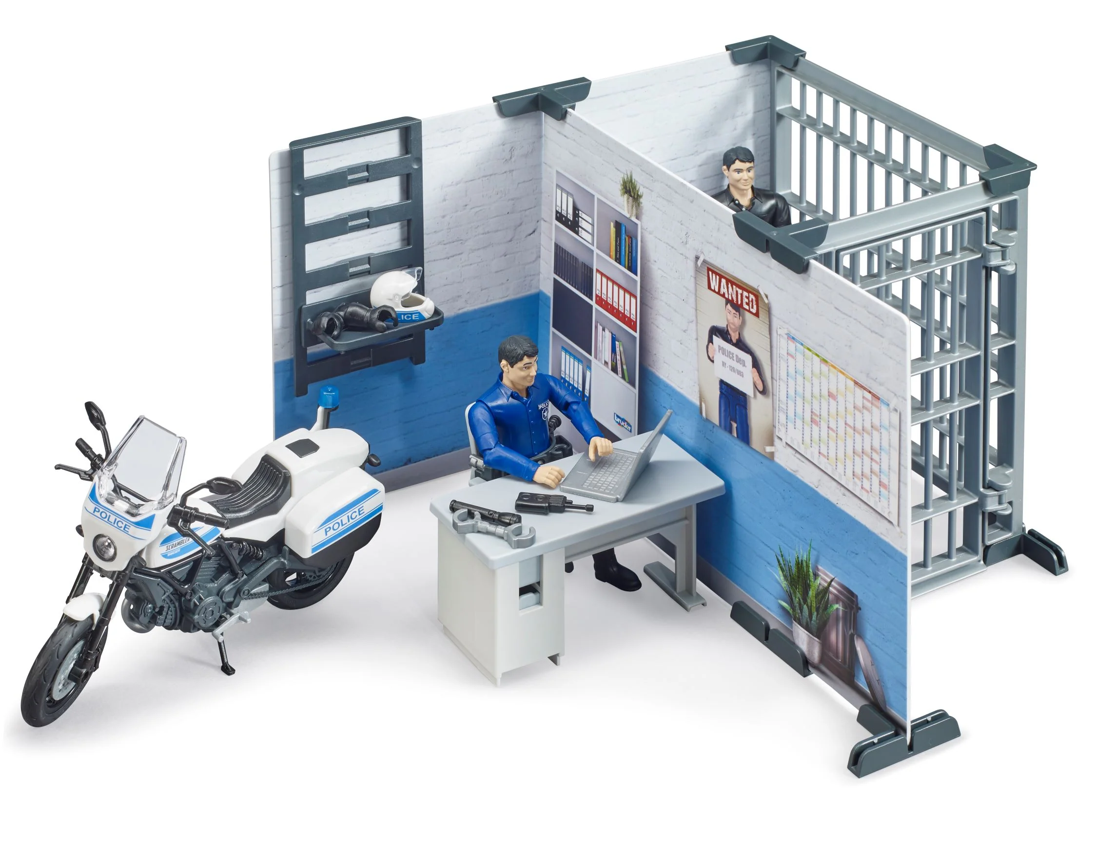 Bruder 62732 bworld Police Station with Police Motorcycle 10.7.7 - Image 2
