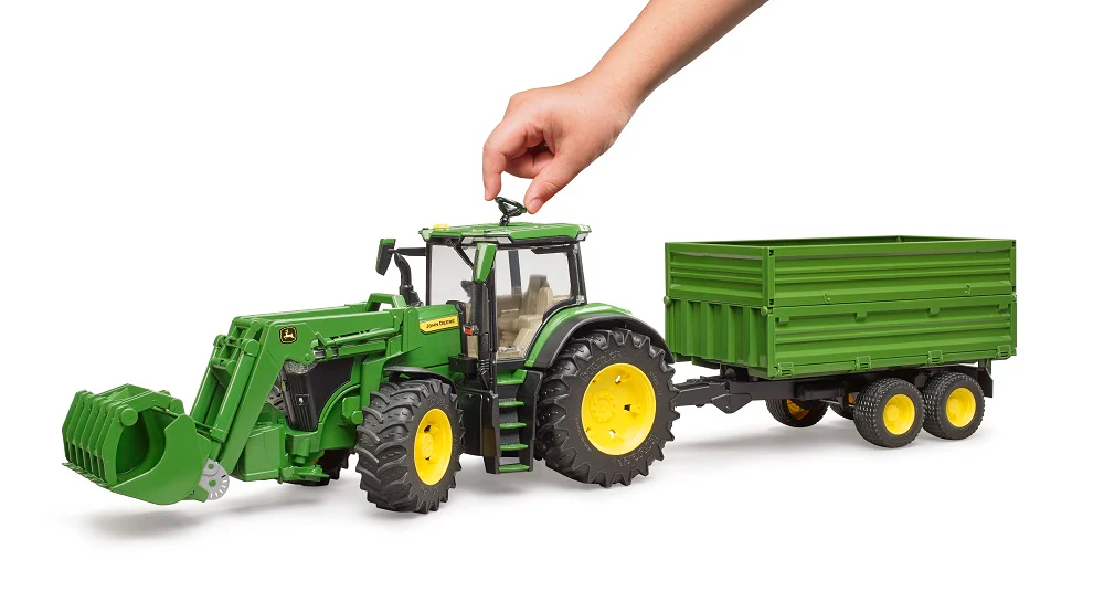 Bruder 09828 John Deere 7R 350 with Front Loader and Tipping Trailer 30.10.10 - Image 2