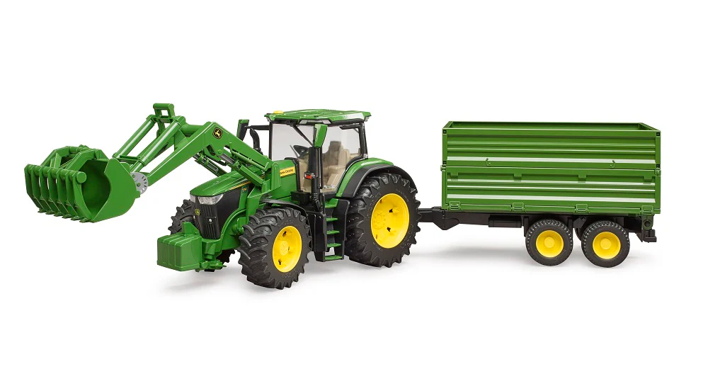 Bruder 09828 John Deere 7R 350 with Front Loader and Tipping Trailer 30.10.10 - Image 4