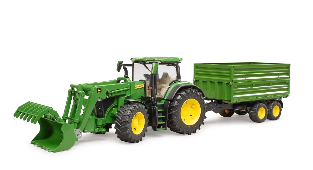 Bruder 09828 John Deere 7R 350 with Front Loader and Tipping Trailer 30.10.10 - Image 6