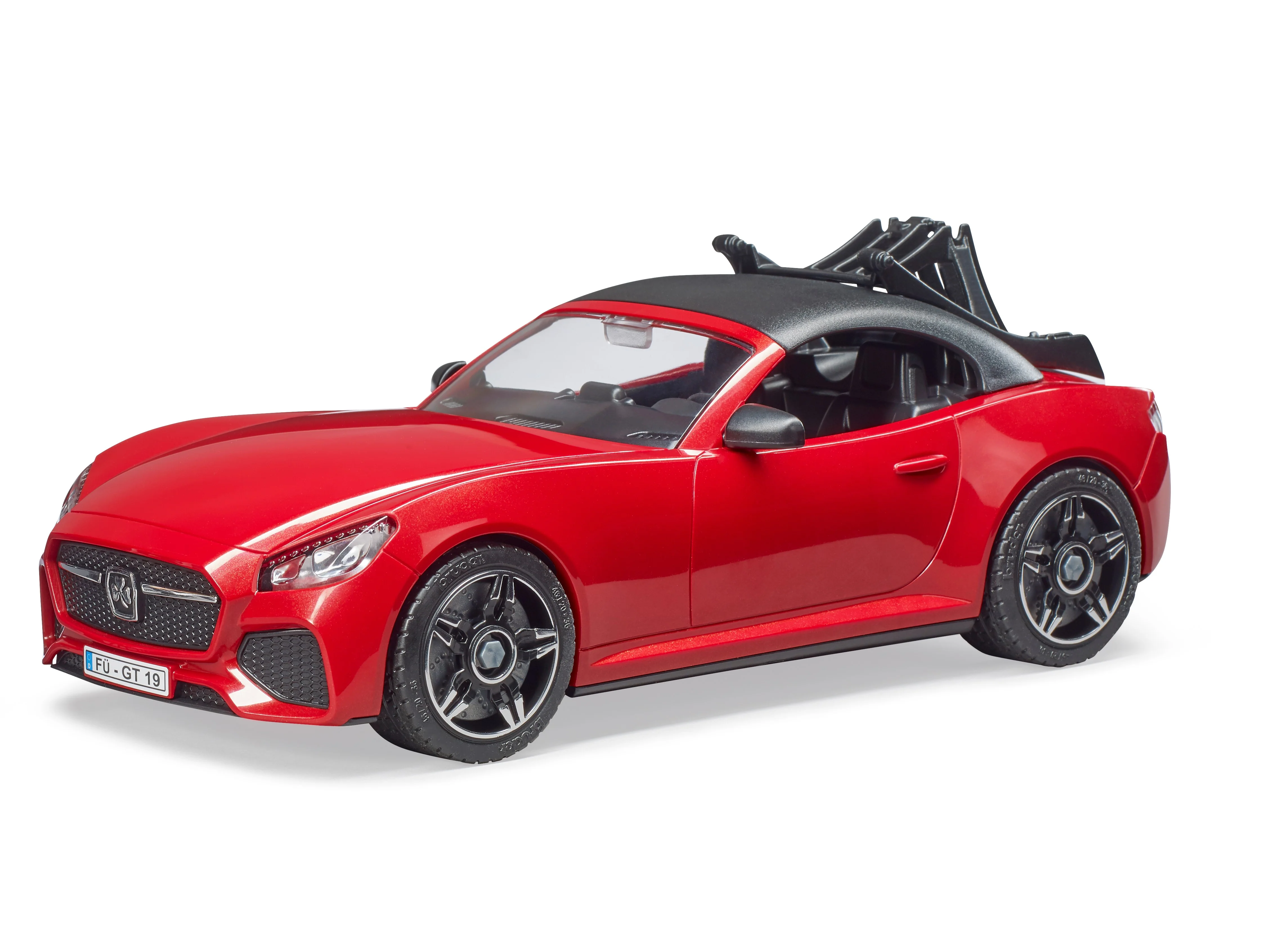 Bruder 03485 Red Roadster with Road Bike and Cyclist 18.10.10 - Image 4