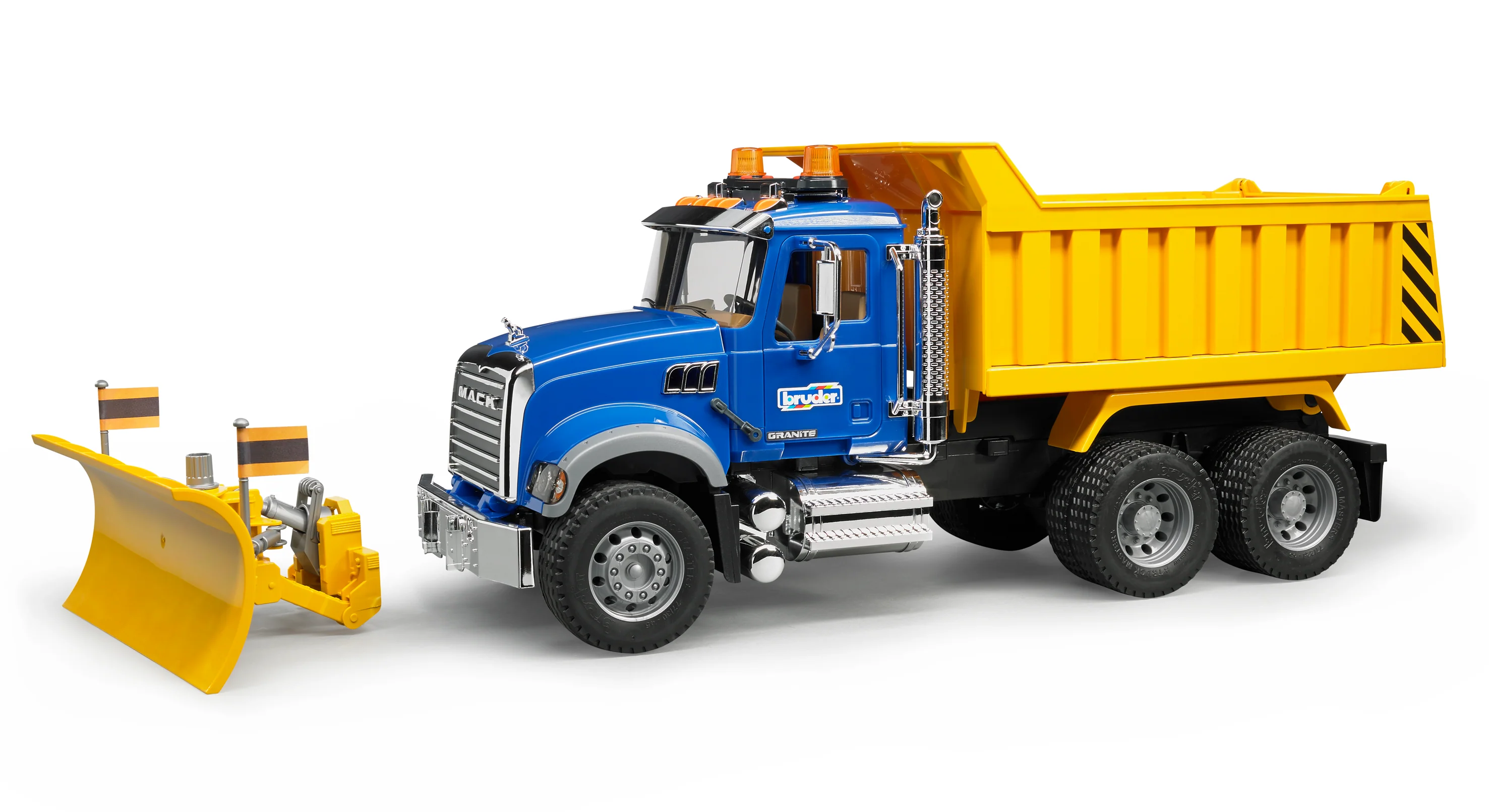 Bruder 02825 Mack Granite Dump Truck with Snowplow Blade 26.10.10 - Image 3